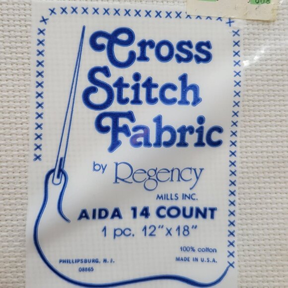 Aida 14 Count Lot of 8 Cross Stitch Fabric Cotton Asst Colors 12 x 18 Each - Picture 8 of 9